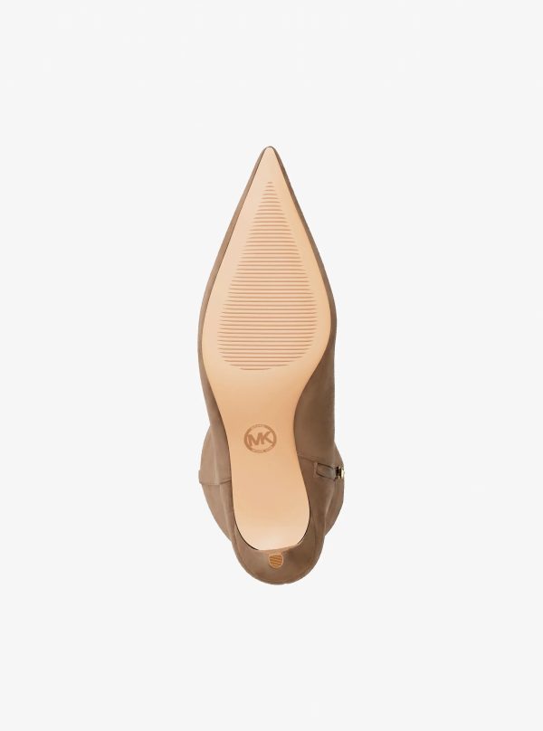 Michael Kors Nalia Microsuede Kitten Heel Boot - Preorder