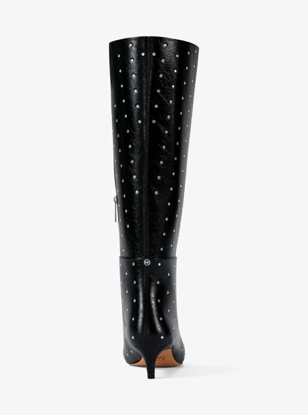 Michael Kors Nalia Studded Kitten Heel Boot - Preorder