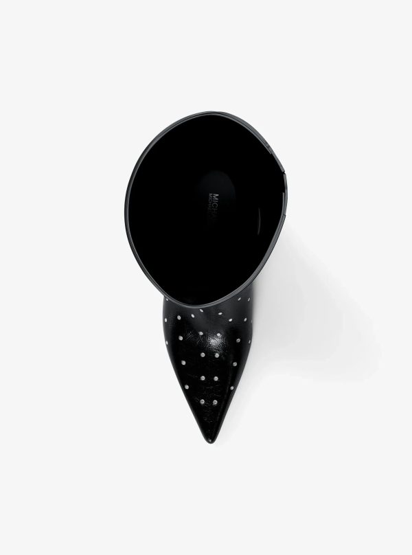 Michael Kors Nalia Studded Kitten Heel Boot - Preorder