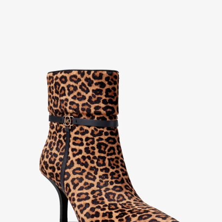 Michael Kors Nalia Leopard Print Calf Hair Boot - Preorder — Dk Camel Mlt