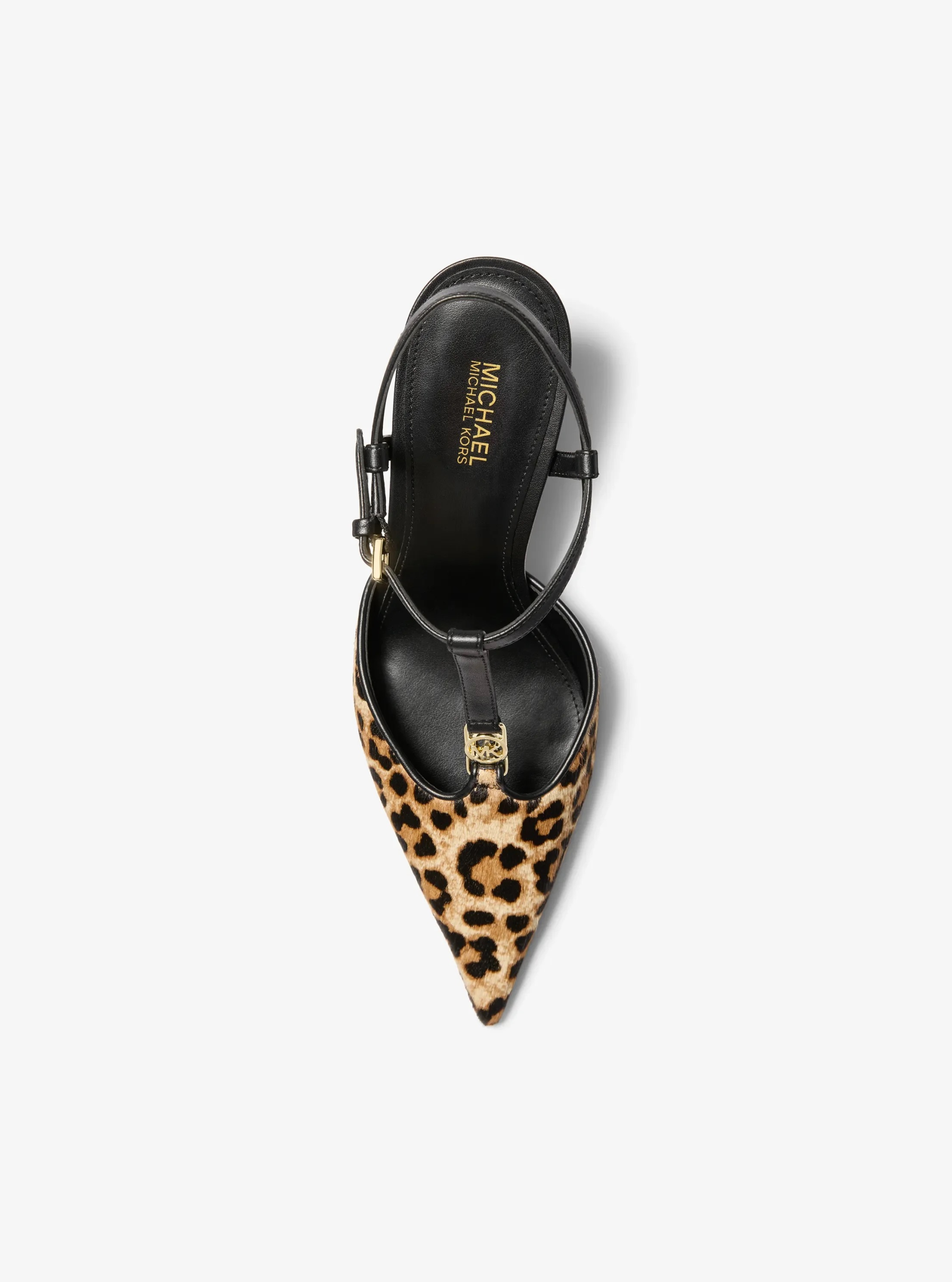 Michael Kors Nalia Leopard Print Calf Hair T-Strap Pump - Preorder
