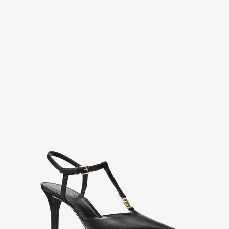 Michael Kors Nalia T-Strap Pump - Preorder — Black