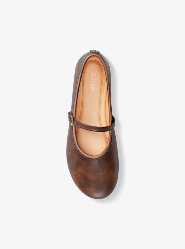 Michael Kors Phoebe Burnished Ballet Flat - Preorder