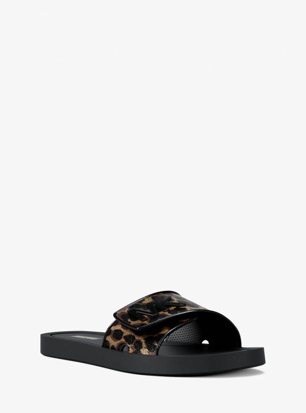 Michael Kors Palmer Cheetah Print Slide Sandal - Preorder