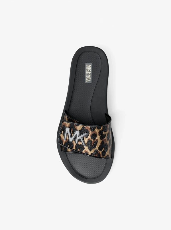 Michael Kors Palmer Cheetah Print Slide Sandal - Preorder