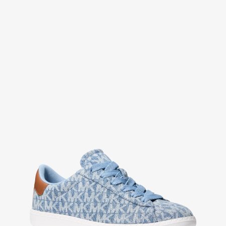 Michael Kors Sammy Signature Logo Print Denim Sneaker - Preorder — New Hrzn Wsh