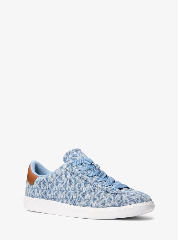 Michael Kors Sammy Signature Logo Print Denim Sneaker - Preorder