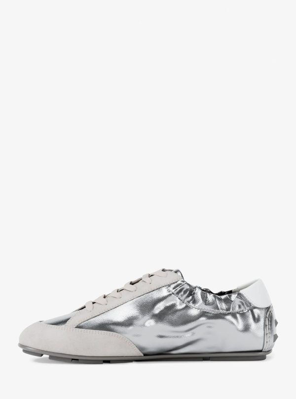 Michael Kors Susie Metallic Leather Trainer - Preorder
