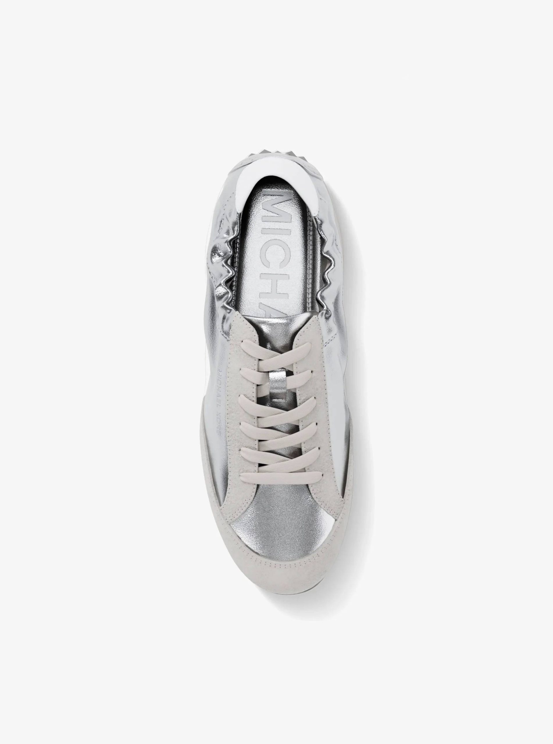 Michael Kors Susie Metallic Leather Trainer - Preorder