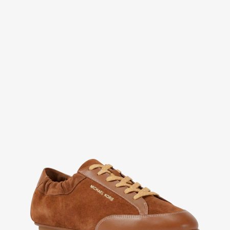 Michael Kors Susie Suede and Leather Trainer - Preorder — Luggage
