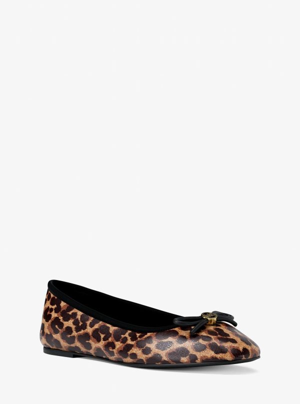 Michael Kors Savannah Leopard Print Ballet Flat - Preorder