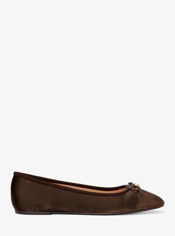 Michael Kors Savannah Logo Debossed Velvet Ballet Flat - Preorder