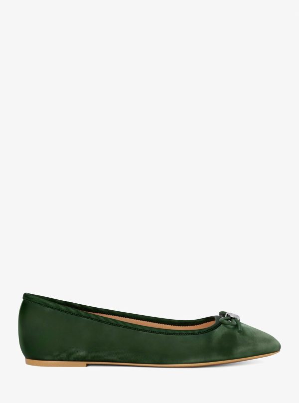 Michael Kors Savannah Logo Debossed Velvet Ballet Flat - Preorder