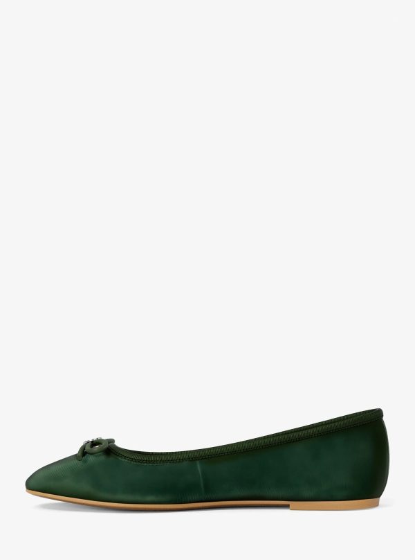 Michael Kors Savannah Logo Debossed Velvet Ballet Flat - Preorder