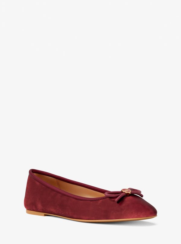 Michael Kors Savannah Logo Debossed Velvet Ballet Flat - Preorder