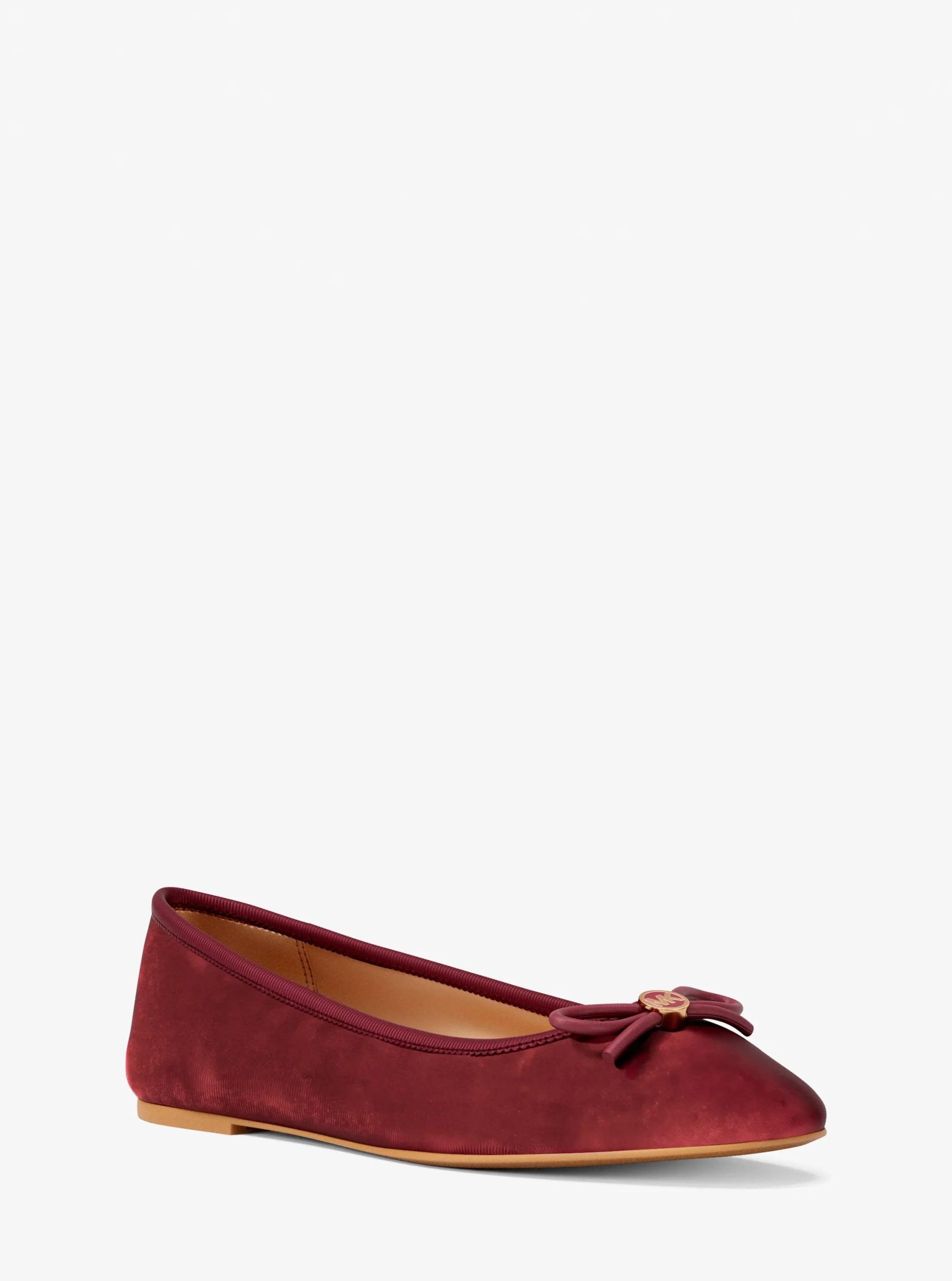 Michael Kors Savannah Logo Debossed Velvet Ballet Flat - Preorder