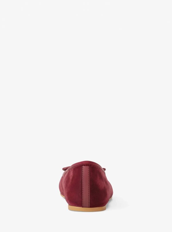 Michael Kors Savannah Logo Debossed Velvet Ballet Flat - Preorder