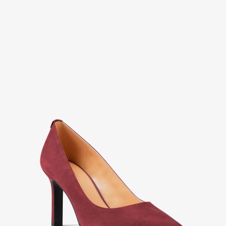 Michael Kors Willa Microsuede Flex Pump - Preorder — Maroon