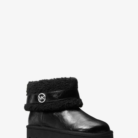 Michael Kors Winnie Faux Shearling Boot - Preorder — Black