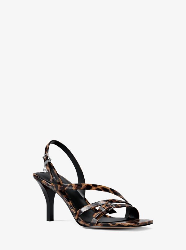 Michael Kors Yvette Leopard Print Sandal - Preorder