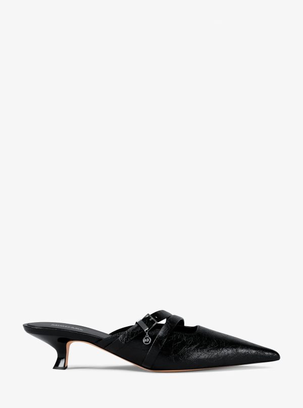 Michael Kors Yvette Crackled Kitten Mule - Preorder