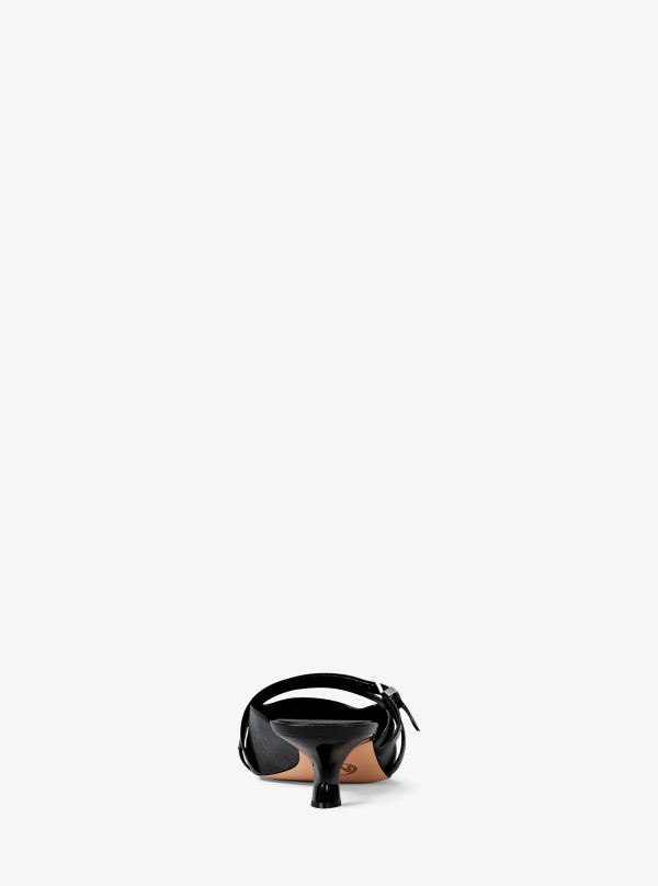 Michael Kors Yvette Crackled Kitten Mule - Preorder