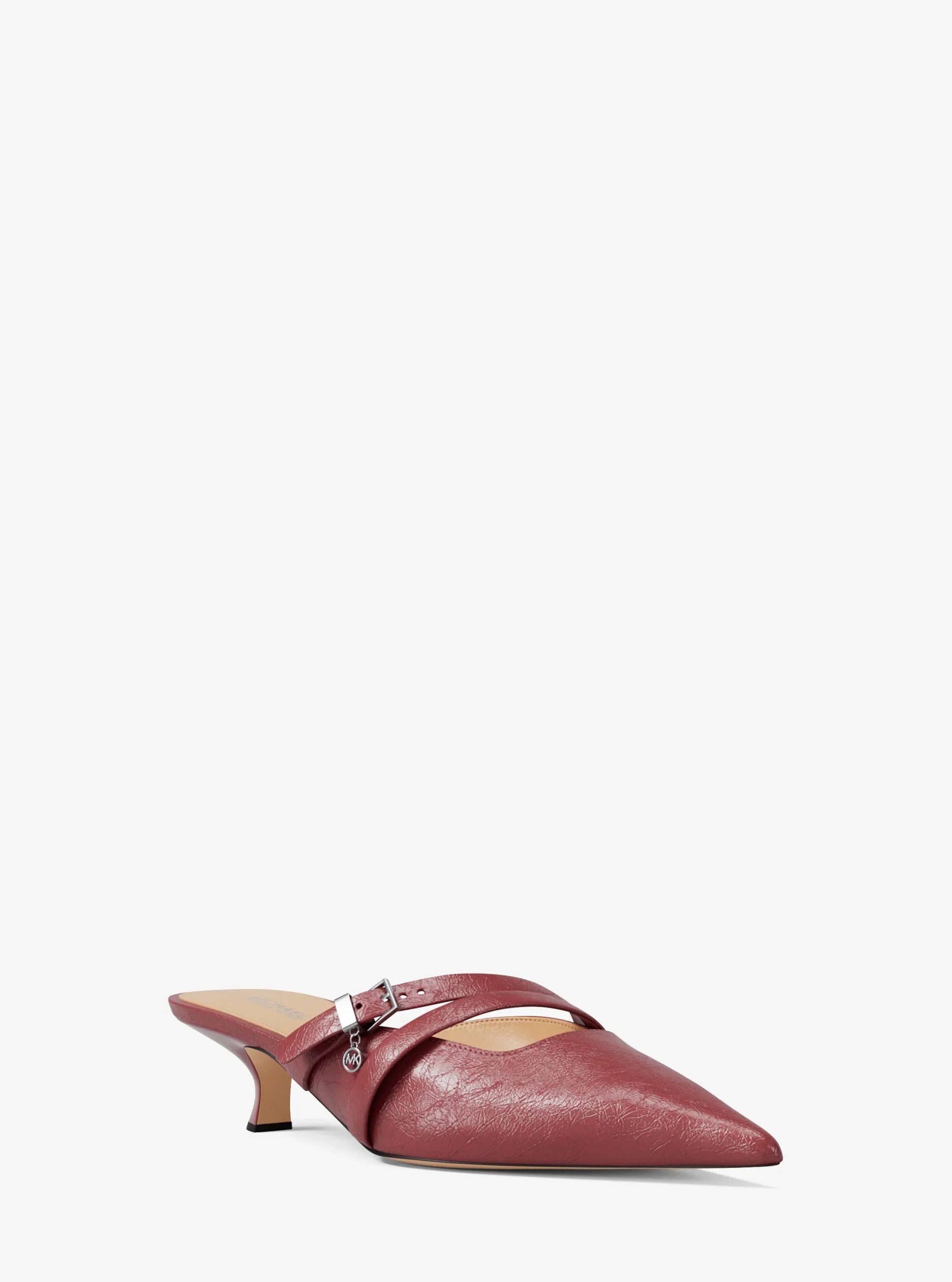 Michael Kors Yvette Crackled Kitten Mule - Preorder