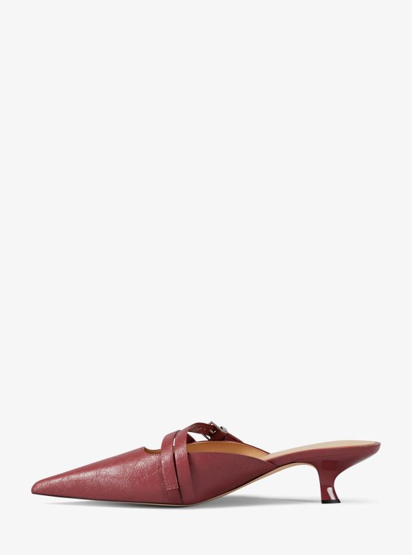Michael Kors Yvette Crackled Kitten Mule - Preorder