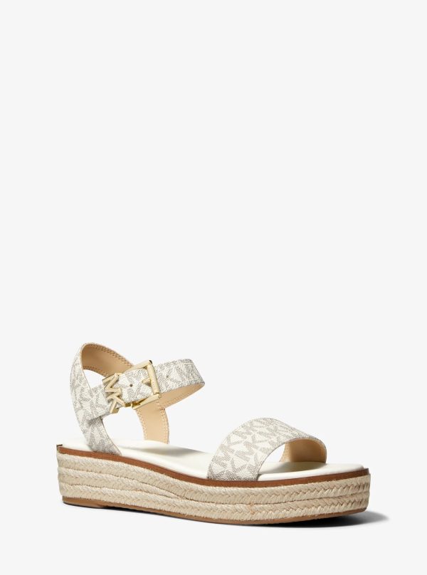 Michael Kors Richie Signature Logo Platform Espadrille Sandal - Preorder