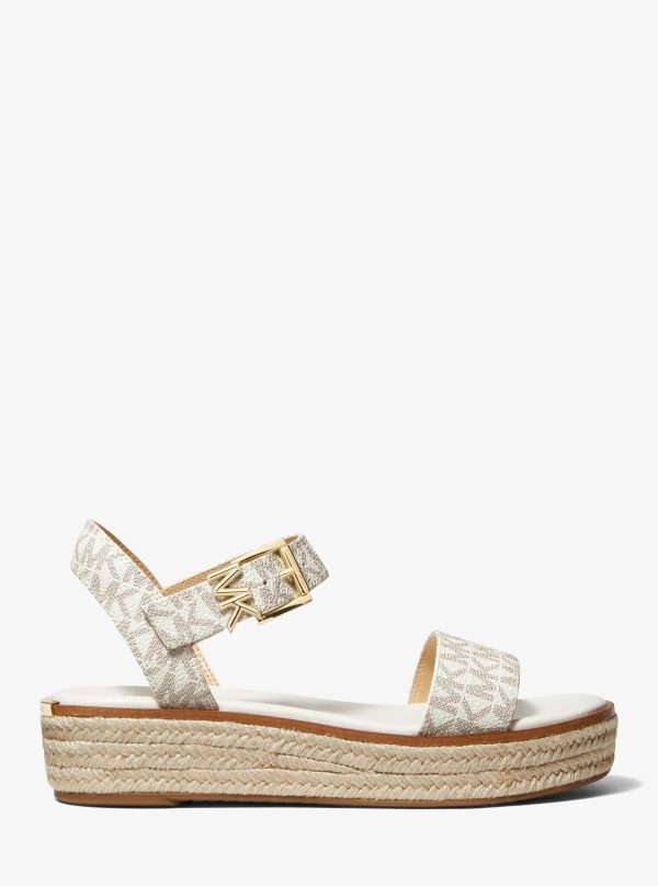 Michael Kors Richie Signature Logo Platform Espadrille Sandal - Preorder