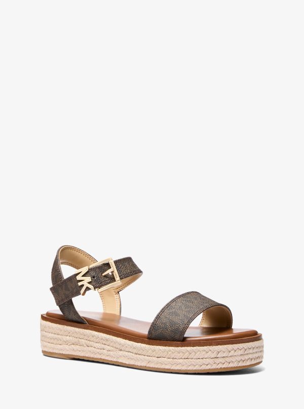 Michael Kors Richie Signature Logo Platform Espadrille Sandal - Preorder