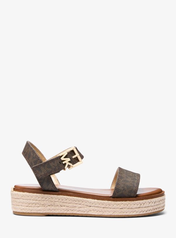 Michael Kors Richie Signature Logo Platform Espadrille Sandal - Preorder