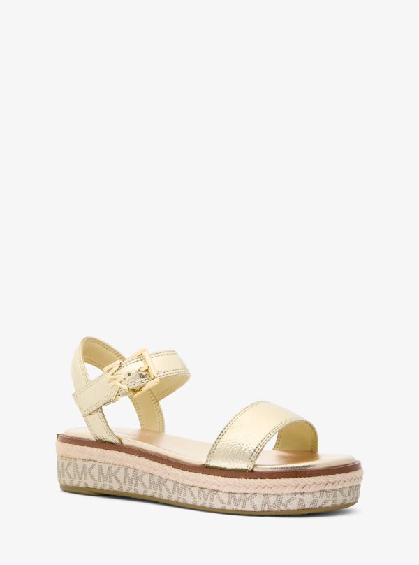 Michael Kors Richie Metallic Platform Espadrille Sandal - Preorder
