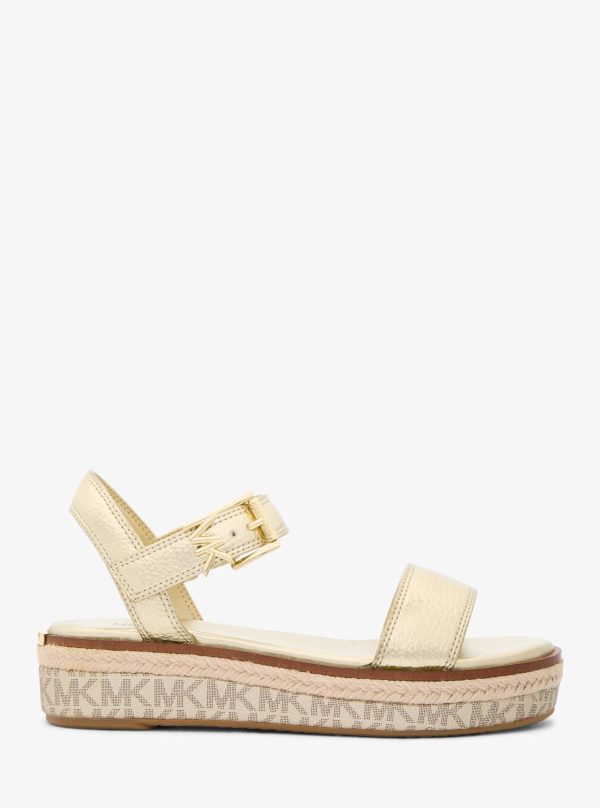 Michael Kors Richie Metallic Platform Espadrille Sandal - Preorder
