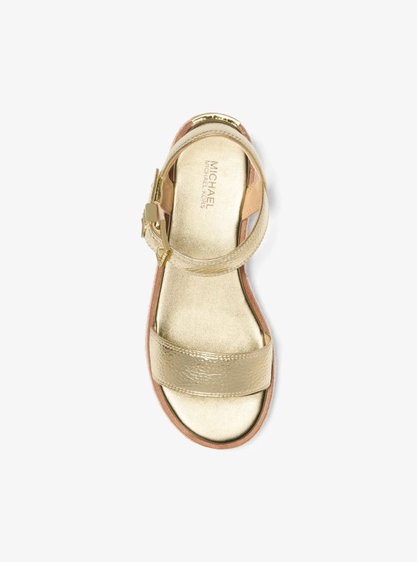 Michael Kors Richie Metallic Platform Espadrille Sandal - Preorder