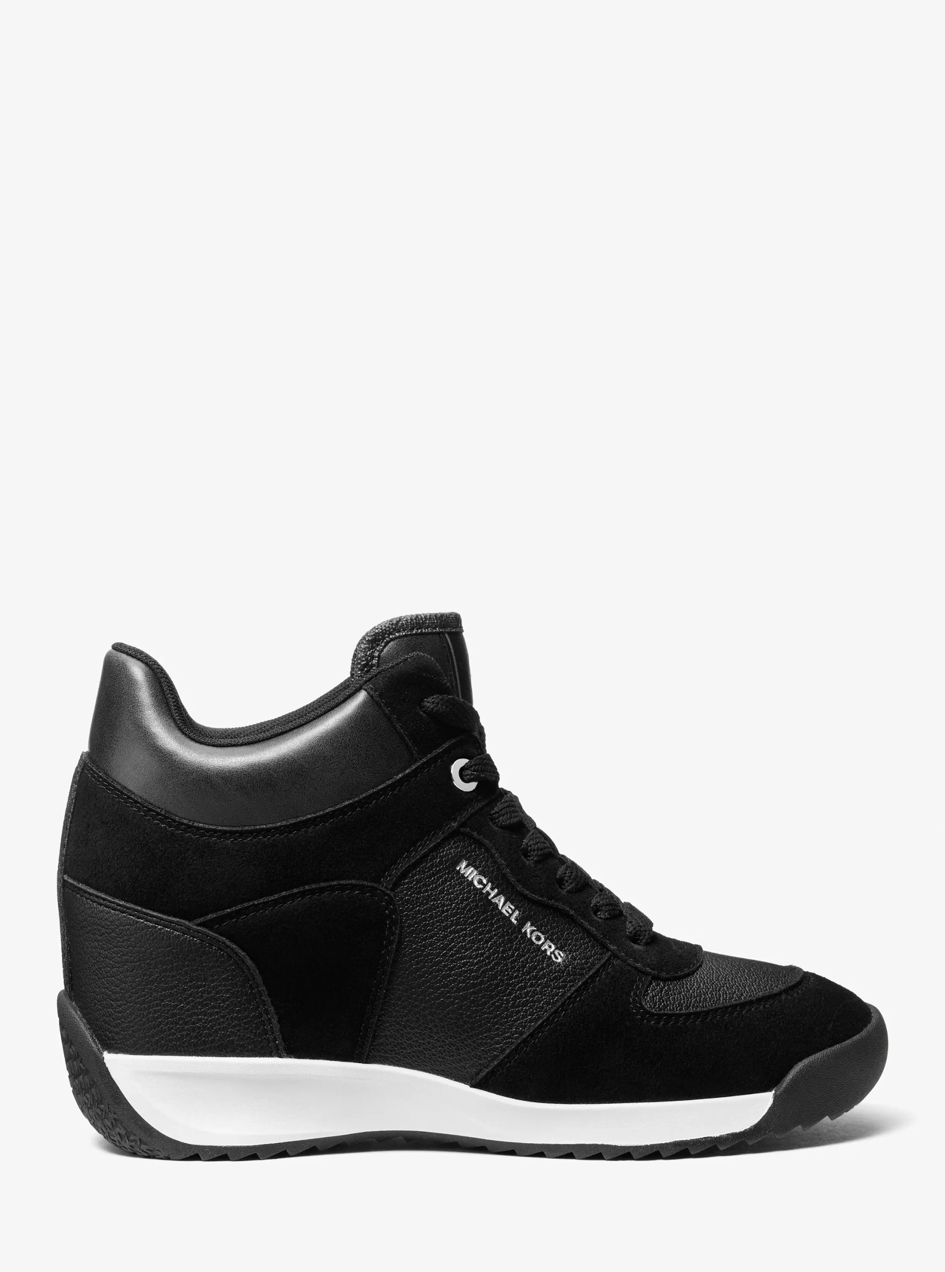 Michael Kors Caden Mixed-Media Wedge Trainer - Preorder