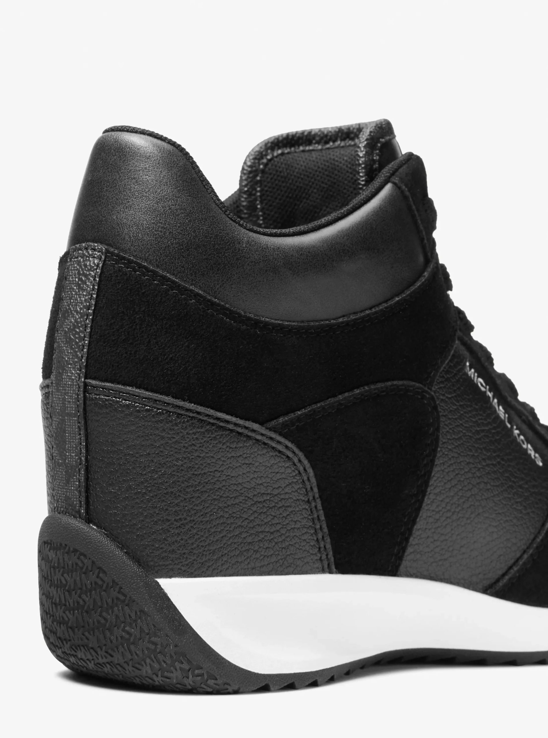 Michael Kors Caden Mixed-Media Wedge Trainer - Preorder