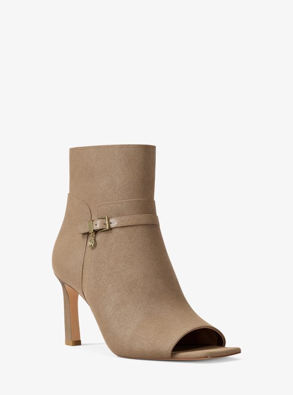Michael Kors Yvette Microsuede Open-Toe Boot - Preorder