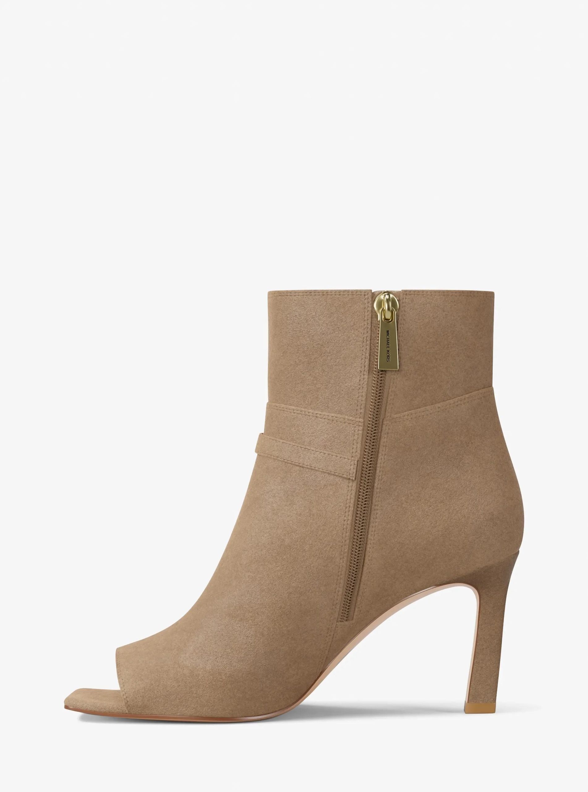 Michael Kors Yvette Microsuede Open-Toe Boot - Preorder