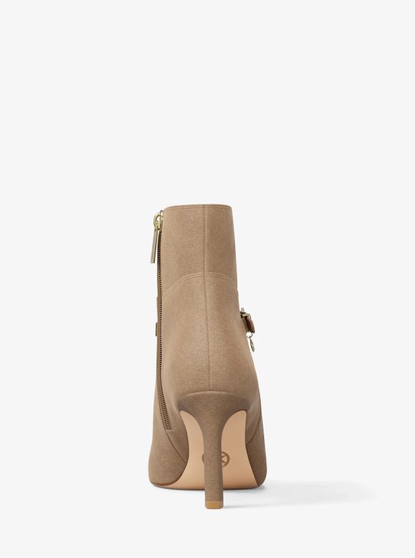 Michael Kors Yvette Microsuede Open-Toe Boot - Preorder