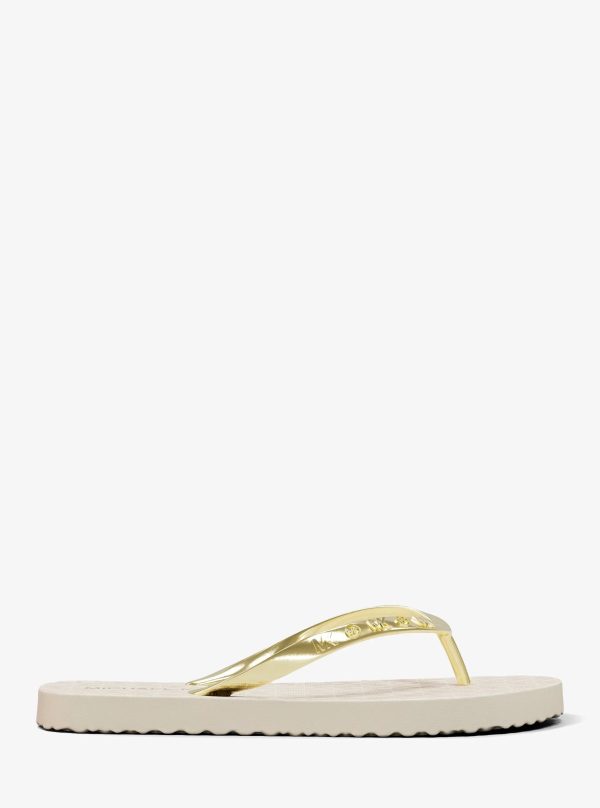 Michael Kors Signature Logo Flip Flops - Preorder