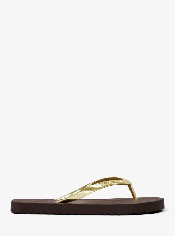 Michael Kors Signature Logo Flip Flops - Preorder