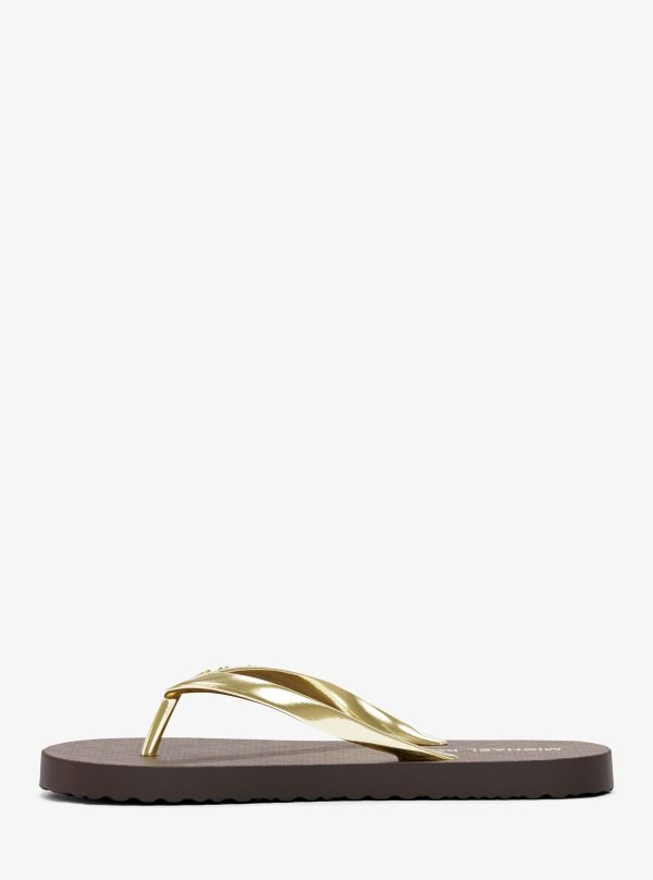 Michael Kors Signature Logo Flip Flops - Preorder