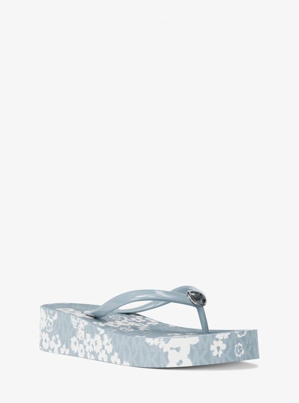 Michael Kors Bedford Printed Signature Logo Flip Flop - Preorder