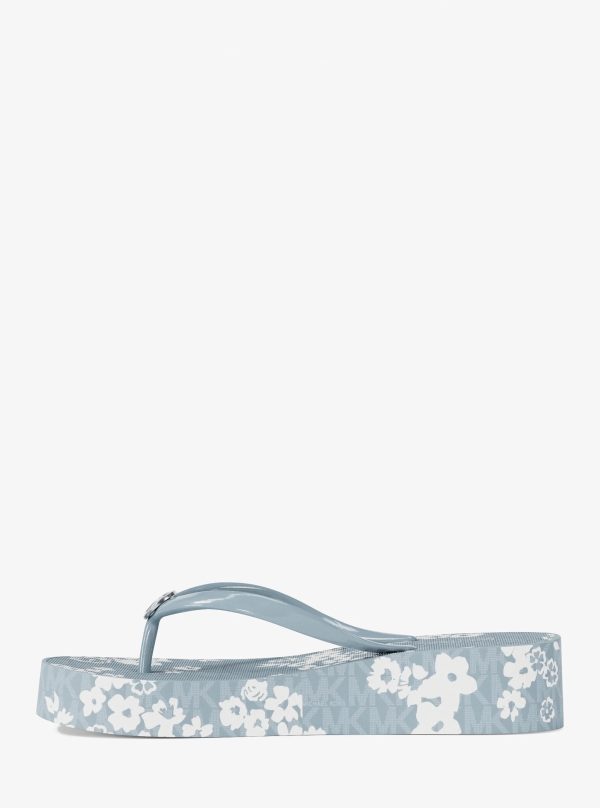 Michael Kors Bedford Printed Signature Logo Flip Flop - Preorder