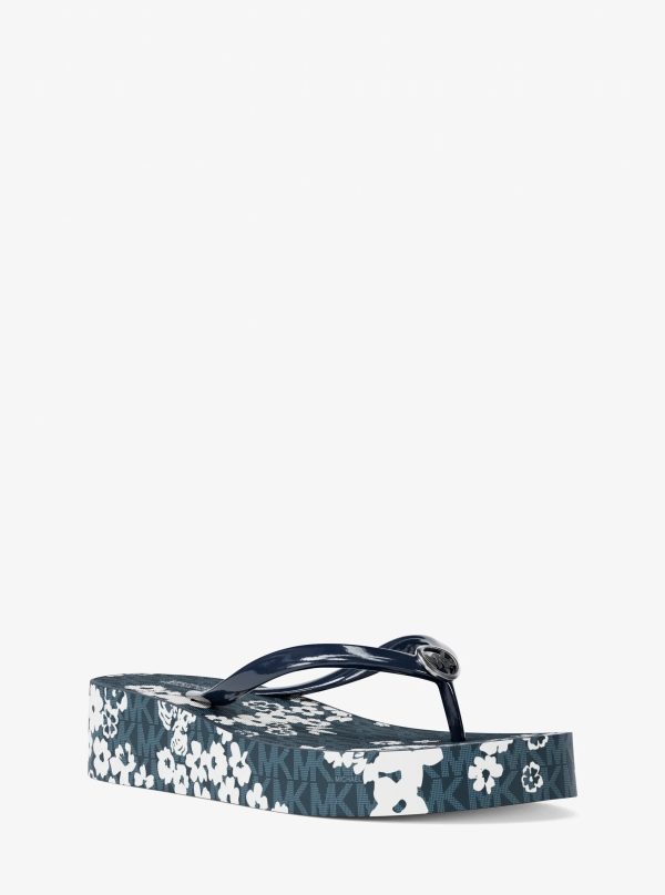 Michael Kors Bedford Printed Signature Logo Flip Flop - Preorder