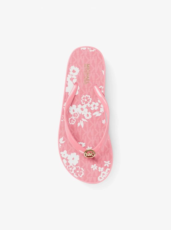 Michael Kors Bedford Printed Signature Logo Flip Flop - Preorder