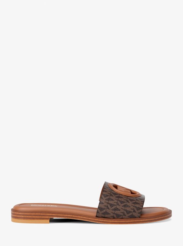 Michael Kors Carissa Signature Logo Slide Sandal - Preorder
