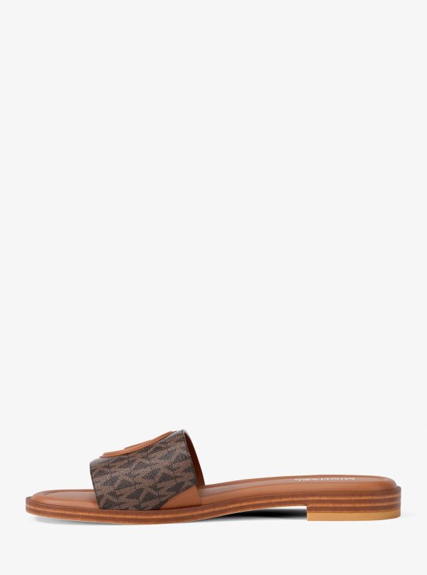 Michael Kors Carissa Signature Logo Slide Sandal - Preorder