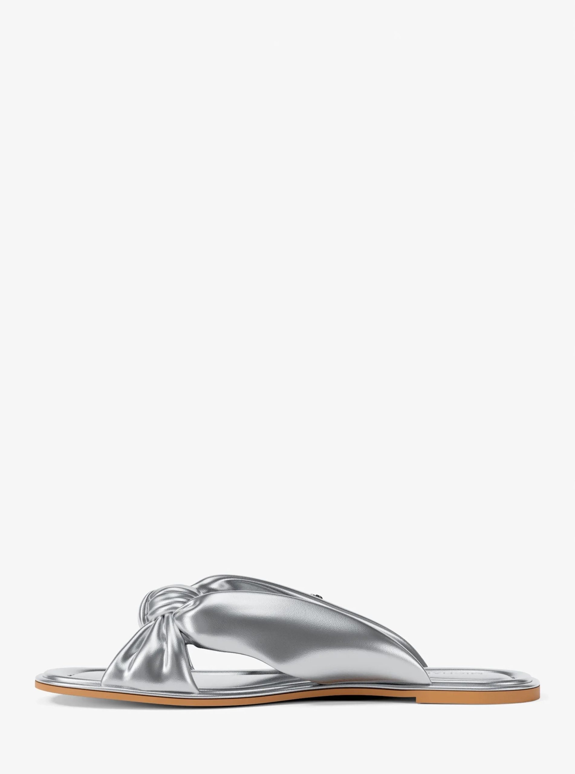Michael Kors Elena Metallic Slide Sandal - Preorder